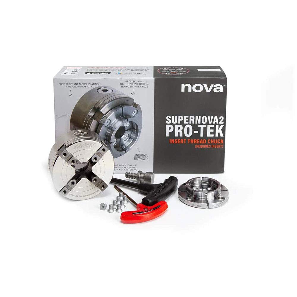 NOVA 23262 13-Piece PRO-TEK SUPERNOVA2 Insert-Type Wood Lathe